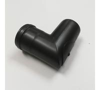 Curva gomito con ispezione 90° nero pellet da 100mm