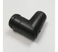 Curva gomito con ispezione 90° nero pellet da 80mm