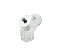 Curva gomito MF con ispezione a tappo 220mm in acciaio inox AISI 304