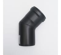 Curva gomito nero pellet a 45° da 80mm