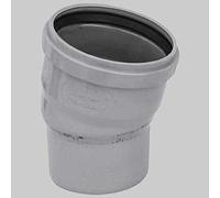 CURVA IN PP CON OR IN PVC AD INCOLLAGGIO 110x100 15° Tubi Raccordi Pp Grigio