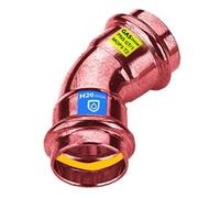 CURVA IN RAME A PRESSARE 45° FF ACQUA GAS Diam 28