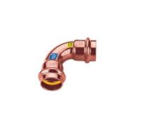 Curva in rame a pressare 90° FF acqua/gas 18mm