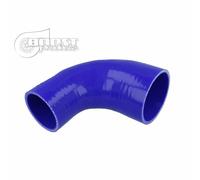 Curva manicotto riduzione intercooler hose silicone 90° 57 - 63 mm 4 strati blu
