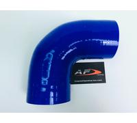 CURVA MANICOTTO SILICONE 90° 76 mm 4 STRATI BLU CONDOTTO SILICONICO INTERCOOLER