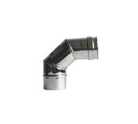 Curva Monoparete in Acciaio Inox 90° Ø 120 mm