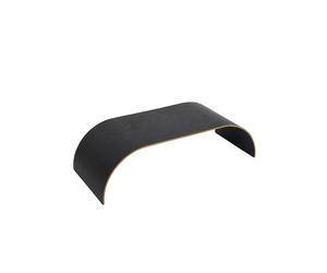 CURVA Pannello In Legno Per Mensola Corto Nero