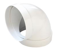 EDIL PLAST - LA VENTILAZIONE CURVA 90° PER TUBO CANALIZZATA IN ABS DN. 100 MM BIANCO CCR100B