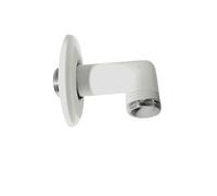 Curva per Doccia Presa Acqua da 1/2x1/2 in Ottone con Finitura Bianco Lucido | Design Elegante e Funzionale | Resistente alla Corrosione | Installazione Facile e Universale