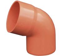 Curva per gronda in PVC arancione 67° Ø 100 mm