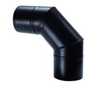 CURVA PER PELLET 90° SMALTATA NERA VARIE MISURE