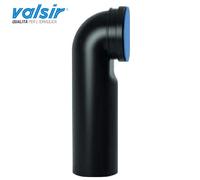 CURVA PER VASO SOSPESO COMPLETA DI GUARNIZIONE E TAPPO D.90 L.230 VALSIR