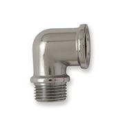 Curva pesante 90° MF in ottone cromato (105618)