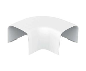 Curva piana per canalina Bianco puro 65x50 mm Bianco puro