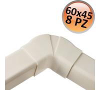 Curva piana regolabile per canalina 60x45mm - 8 PZ