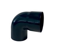 Curva pluviale in PVC Marley First Plast antracite 87° Ø 80 mm