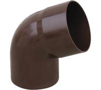 Curva pluviale in PVC marrone 67° Ø 63 mm