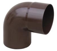 Curva pluviale in PVC marrone 87° Ø 63 mm