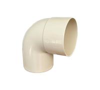 Curva PVC per Edilizia, 90 Gradi, 100 mm Diametro, Avorio