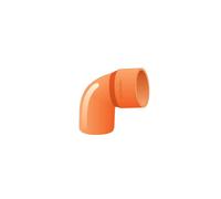 Curva PVC pluviale Ø 80 mm 87° color rame chiusa