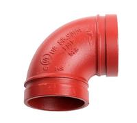 Curva scanalata 90 gradi Ziggiotto 4 pollici 100mm PN500 B0090114