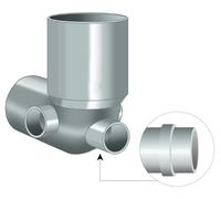 Curva Scarico WC con 3 Attacchi Laterali ad Innesto Ø 100 x 40 x 40 Idroweb