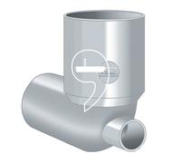 CURVA SCARICO WC WATER INCOLLAGGIO PVC DA 100x40 AD UNA USCITA NICOLL