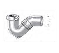 CURVA SIFONE PVC 90Â° BIANCO X VASO 110