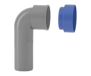 Curva tecnica con tappo in PP Valsir PP3 ad innesto D50/53,5mm VS0518117