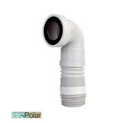 CURVA TECNICA ESTENSIBILE FLESSIBILE PER SCARICO WC WATER DA 27 A 45 CM NUOVA