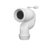 CURVA TECNICA IN PLASTICA 90° SOLO PER VASO TRASLATO BTW Diam 90/110 mm