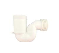 Curva tecnica wc a s per ristrutturazione accorciabile 90° Ø 100/110 mm Bianco