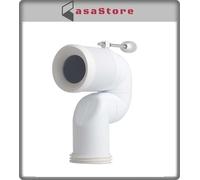 CURVA TECNICA WC AD "S" TAGLIABILE A MISURA DIAM. 100 PER SCARICO MULTI