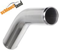 CURVA TUBO 45° Gradi ACCIAIO aria carica flessibile lucido Turbo Flangiato 304