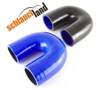 CURVA TUBO flessibile 45 90 135 180° SILICONE Manicotto Radiatore Gomma Arco IC