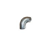 Curva tubo fumo Bertrams (arco nervato) con sportello di pulizia 90° rigida / FAL