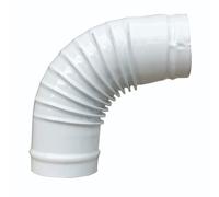 CURVA TUBO GOMITO 90°GRADI ACCIAIO SMALTATO BIANCO STUFE LEGNA D.CM. 13 - OFFER