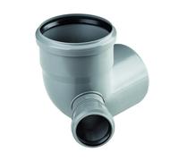 CURVA WC 87 ° AD INNESTO IN PP CON ATTACCO LATERALE DESTRO SERIE ED TECH EE...