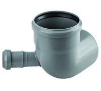 CURVA WC 87 ° AD INNESTO IN PP CON ATTACCO LATERALE SINISTRO SERIE ED TECH ...