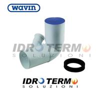 CURVA WC 90° PROLUNGATA A INNESTO CON 1 ATTACCO ORIENTABILE Ø90 - Ø110 WAVIN