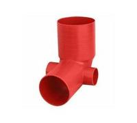 CURVA WC ALTA CON 2 ATTACCHI ARANCIONE