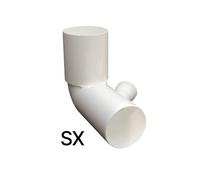 CURVA WC ALTA D. 110 IN PP CON 1 ATTACCO Attacco sx D. 40
