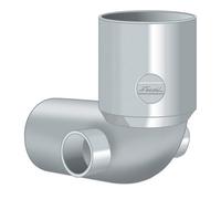 Curva WC con 2 Attacchi Laterali Nicol Ø 100 a 40 a 40