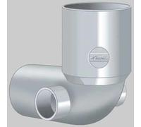 Curva wc con due attacchi laterali ø 100 - 40/40 Nicoll