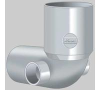 CURVA WC CON DUE ATTACCHI LATERALI Ø 100 40/40 Tubi Raccordi Pvc Me Nicoll