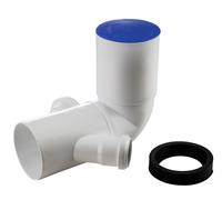 Curva WC da 110mm con 2 attacchi laterali da 50mm - con guarnizione