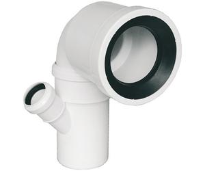 CURVA WC DX/SX 90X40 BIANC,PP