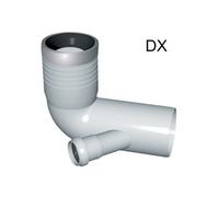 CURVA WC PROLUNGATA 1 ATTACCO CON GUARNIZIONE E TAPPO D 110-116-50 DX