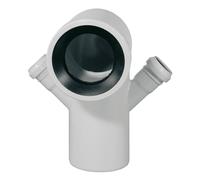 Curva Wc Prolungata 2 Attacchi Con Guarnizione E Tappo Vari Diametri