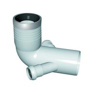 Curva WC Prolungata 2 Attacchi con Guarnizione Nicol Ø 90 a 116 a 40